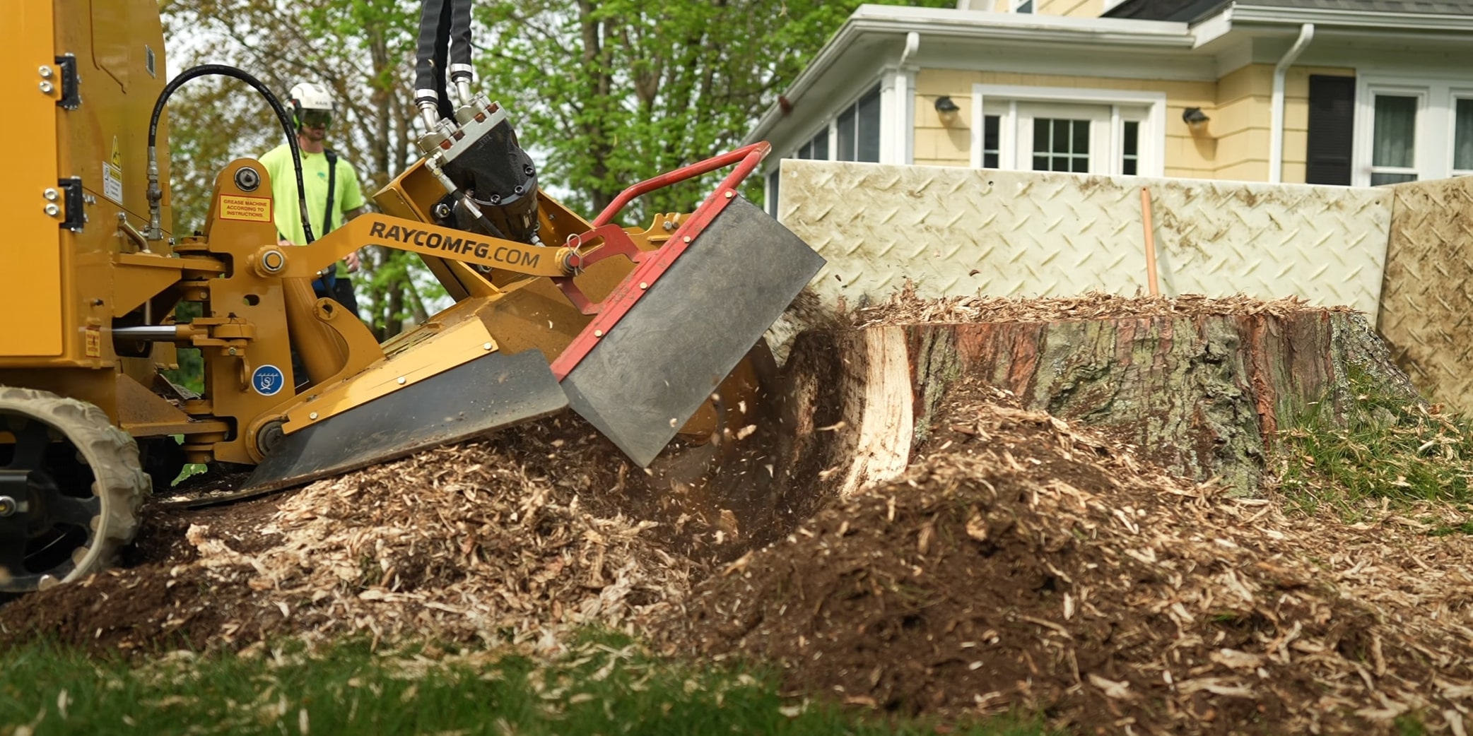 Professional stump grinding equipment in Monroeville, PA